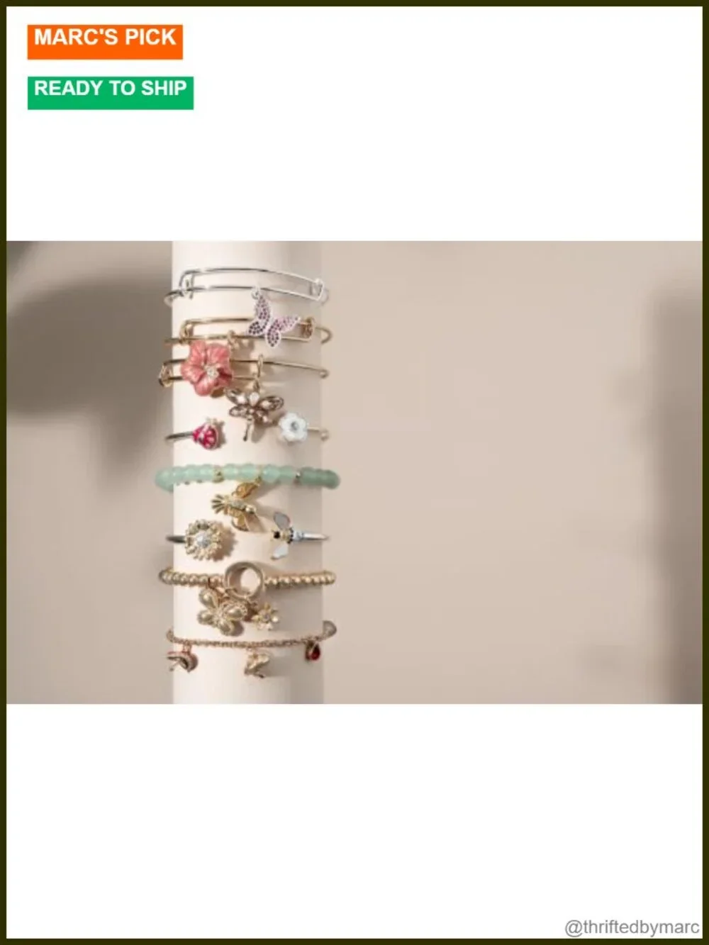 Hummingbird Gemstone Bolo Bracelet Stretch Women's Jewelry